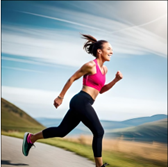 Girl Running to increase her running speed