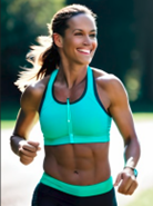 Girl Jogging Gently - Low Intensity Fitness Workout