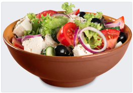 Bowl of nourishing salads food, 