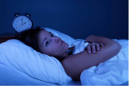 Lady cannot sleep because of menopause pain